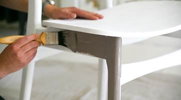 <b>ENKELT:</b> Å male en stol er en enkel måte å få forandring inn i hjemmet på. (Foto: Nordsjö)