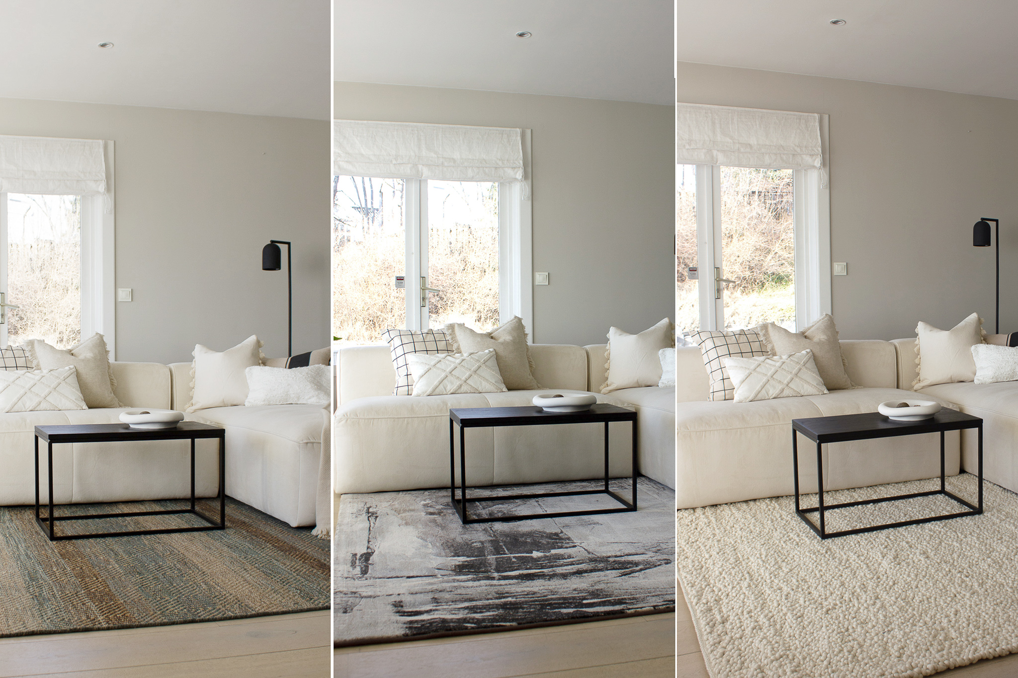 Se hvordan ulike tepper påvirker rommet