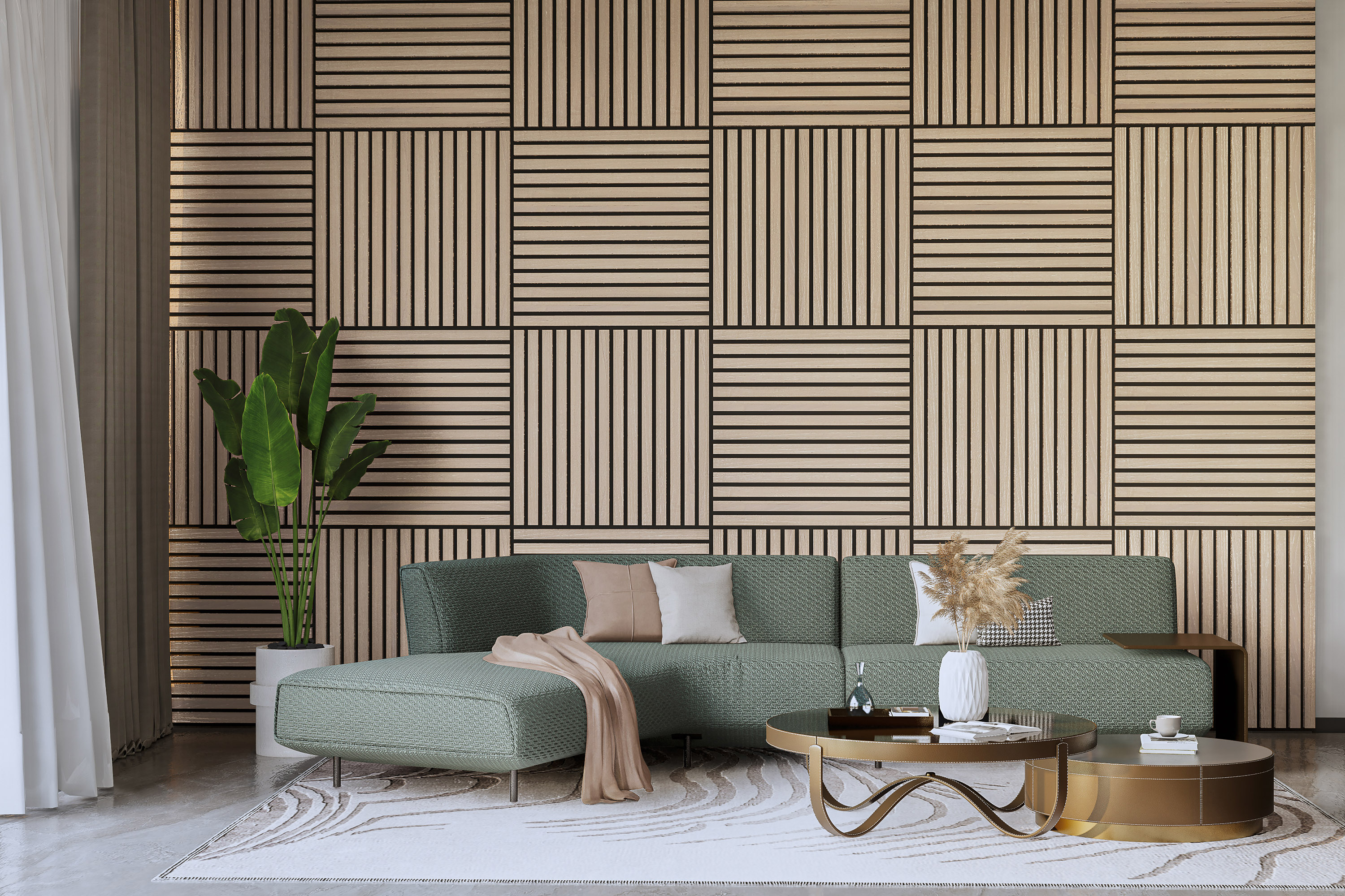 spilevegg i sjakkmønster