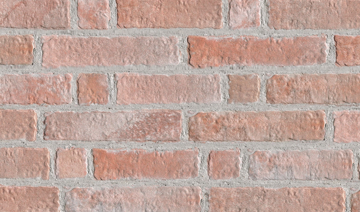 Forbløffende likt teglstein - men altså keramiske fliser