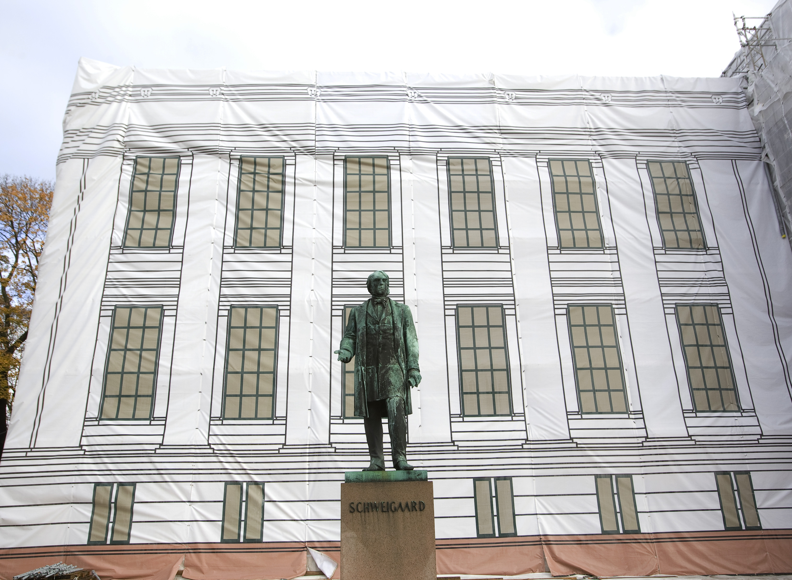 Fem universitetsbygninger