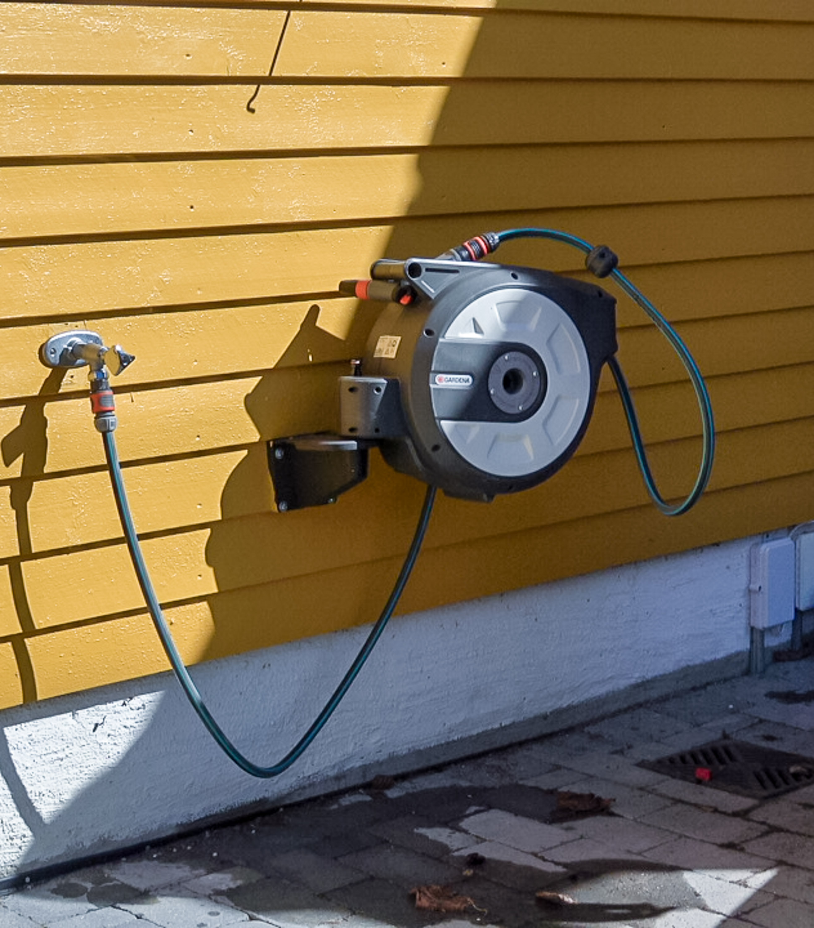 slangetrommel og utekran