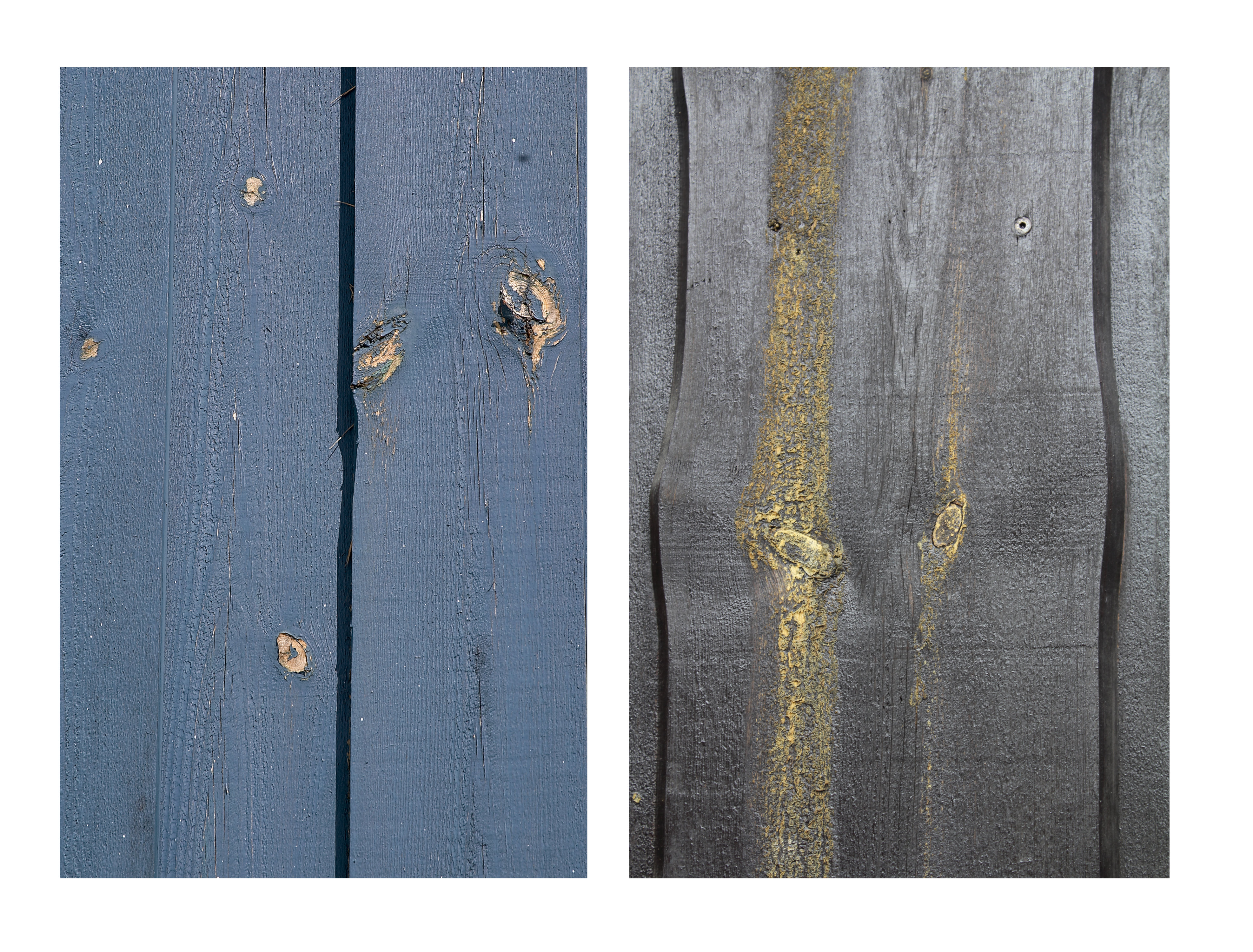 dårlig vedheft og kvae ved kvister i kledning