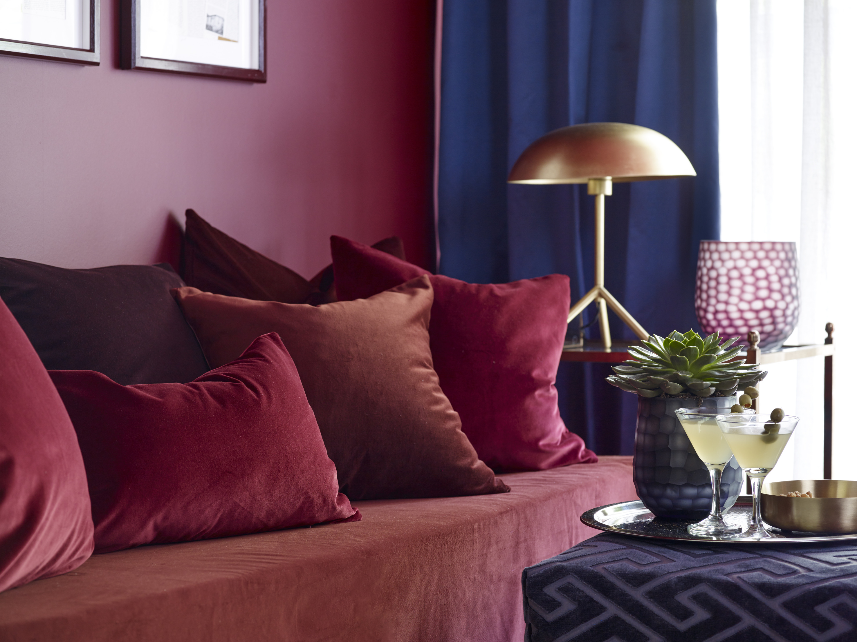 MANGE NYANSER: Rødt kommer i mange nyanser, noe for en hver smak. (Foto: Per Erik Jæger/Fargerike, Stylist: Siv Brenne)