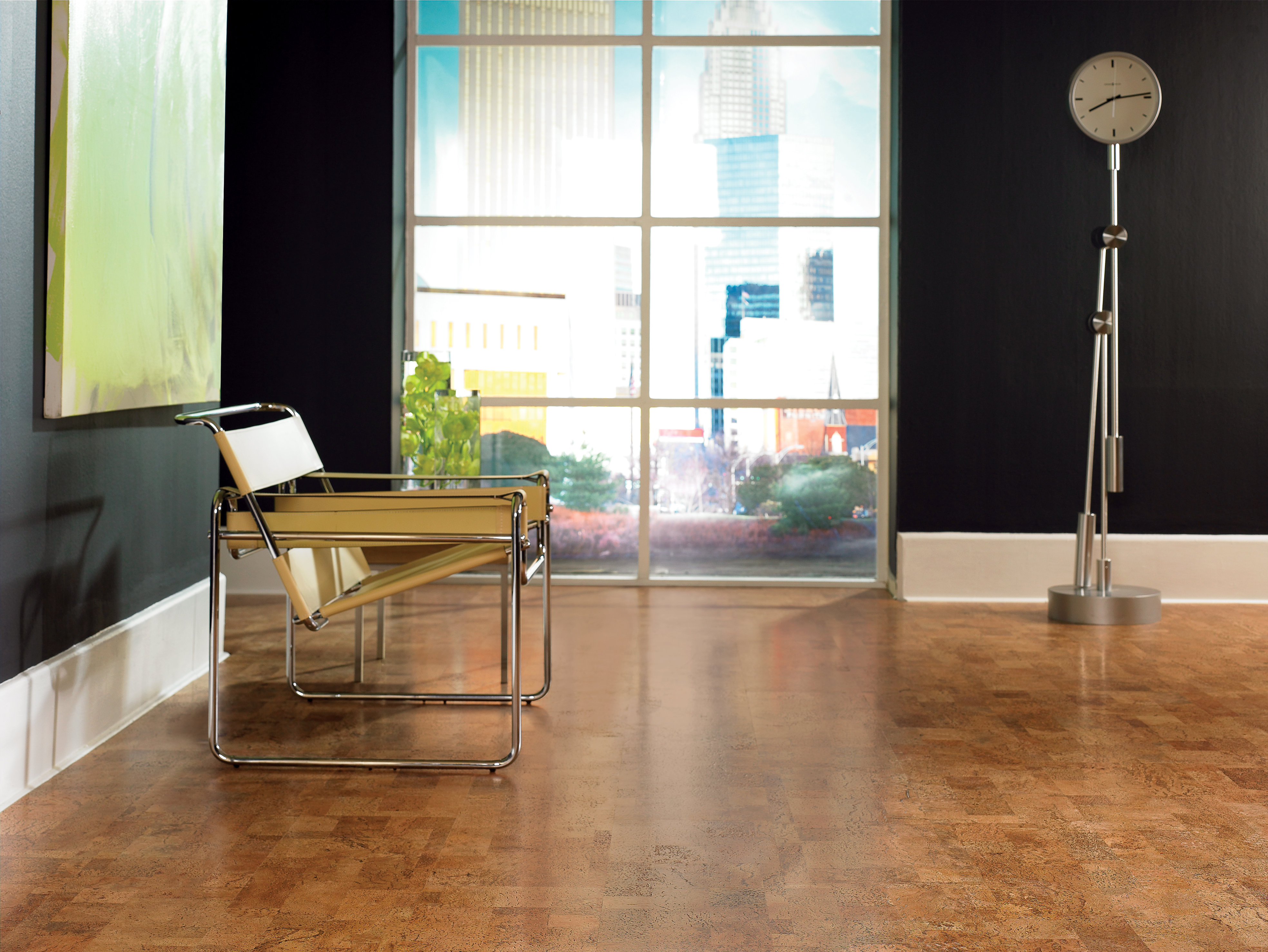 M&Oslash;NSTER: Et m&oslash;nstret gulv virker lunere enn ensfarget. (Foto: Forbo Flooring)