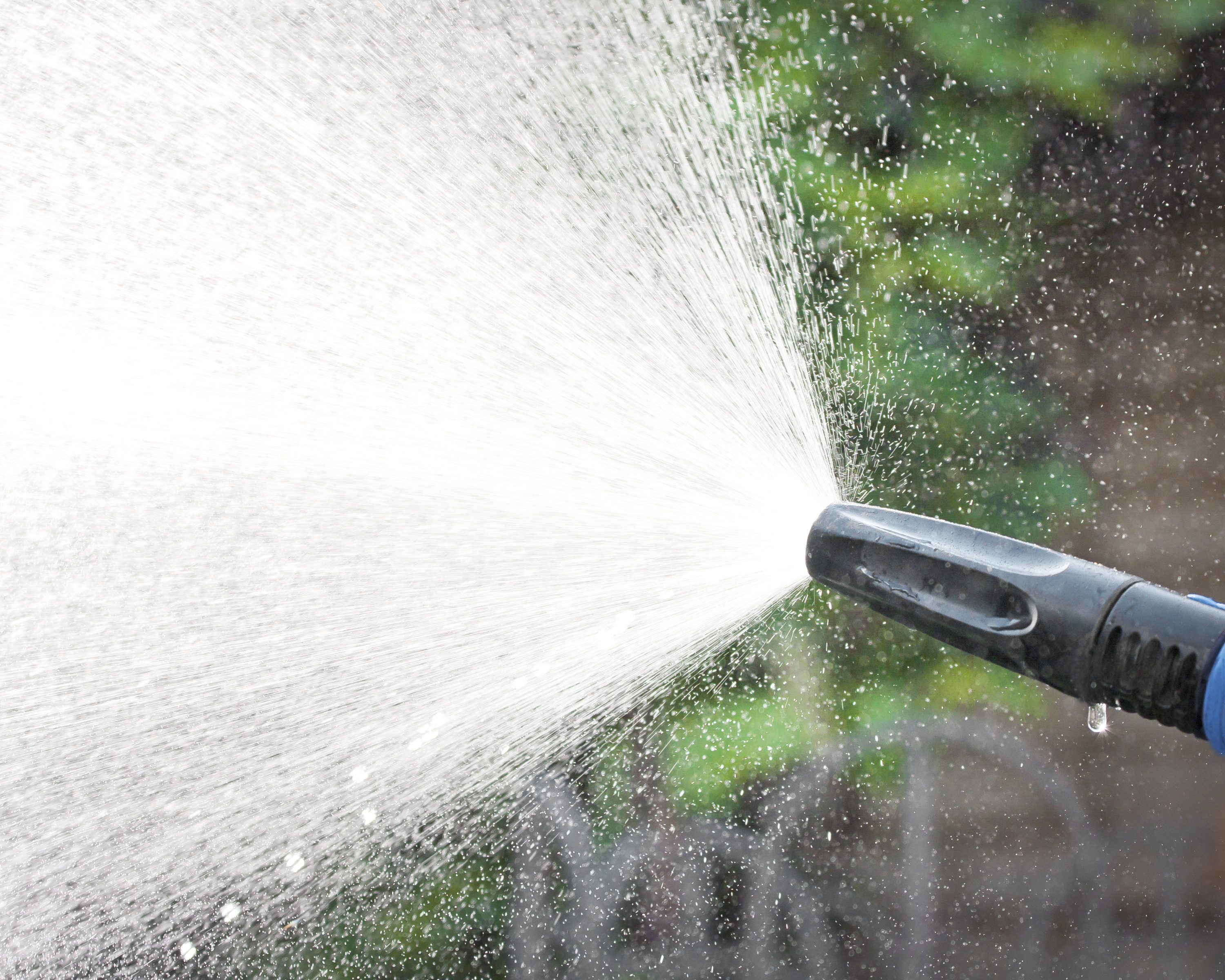 vask med hageslange