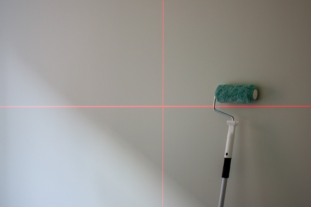 laser mot vegg