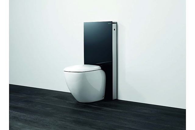 Geberit Monolith toalettmodul med back-to-wall-toalettskål.