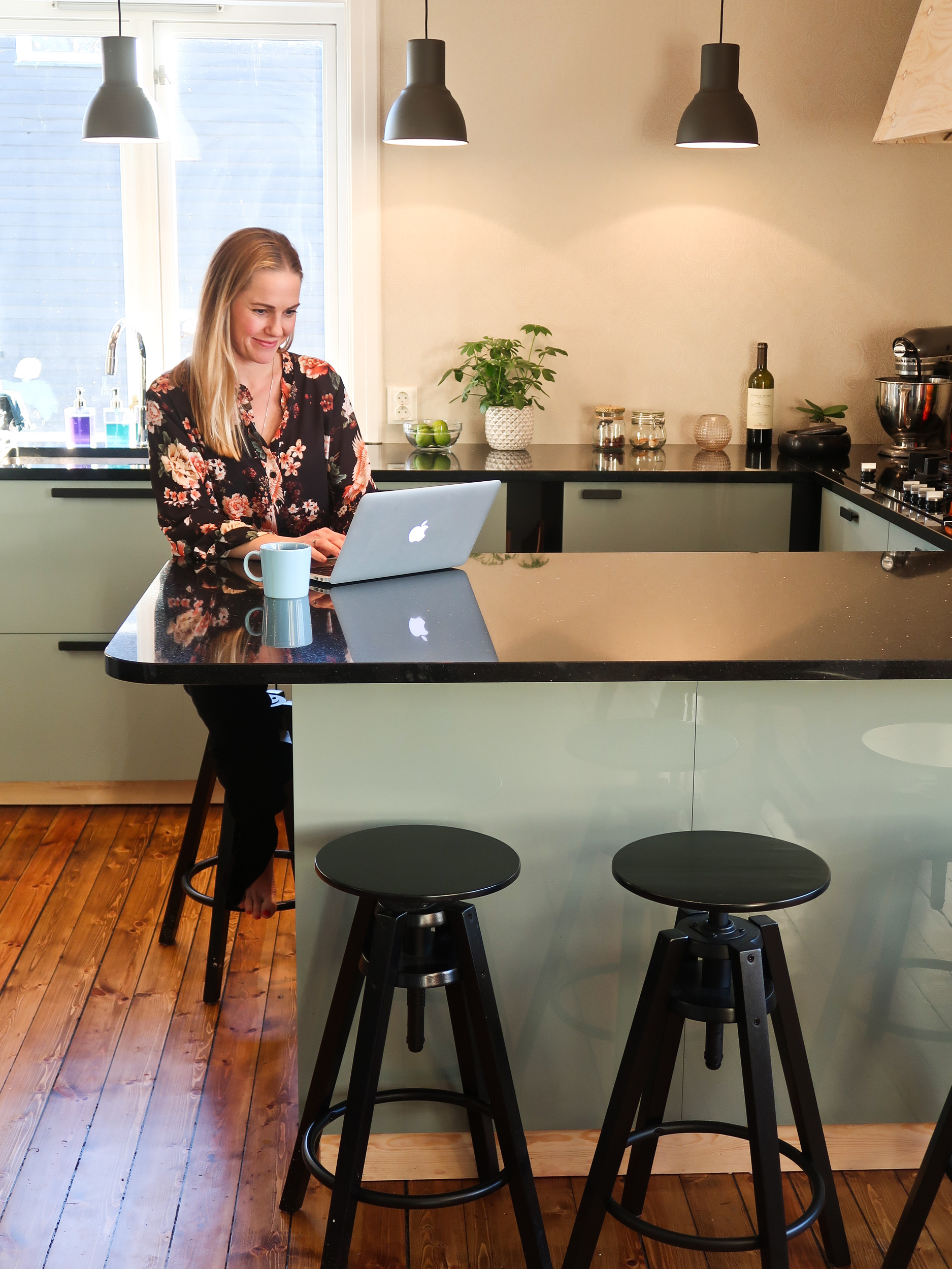 Tapet på kjøkkenet