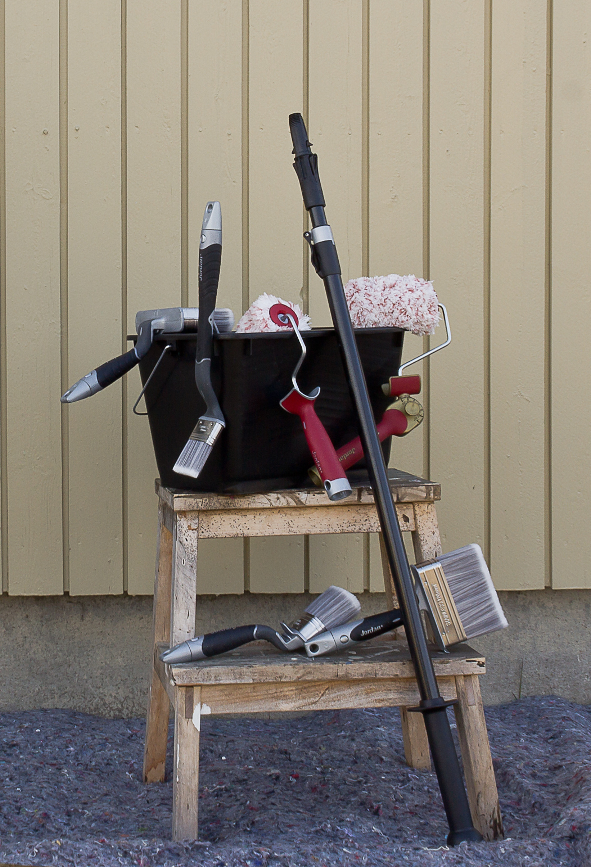 Verktøy til å male huset