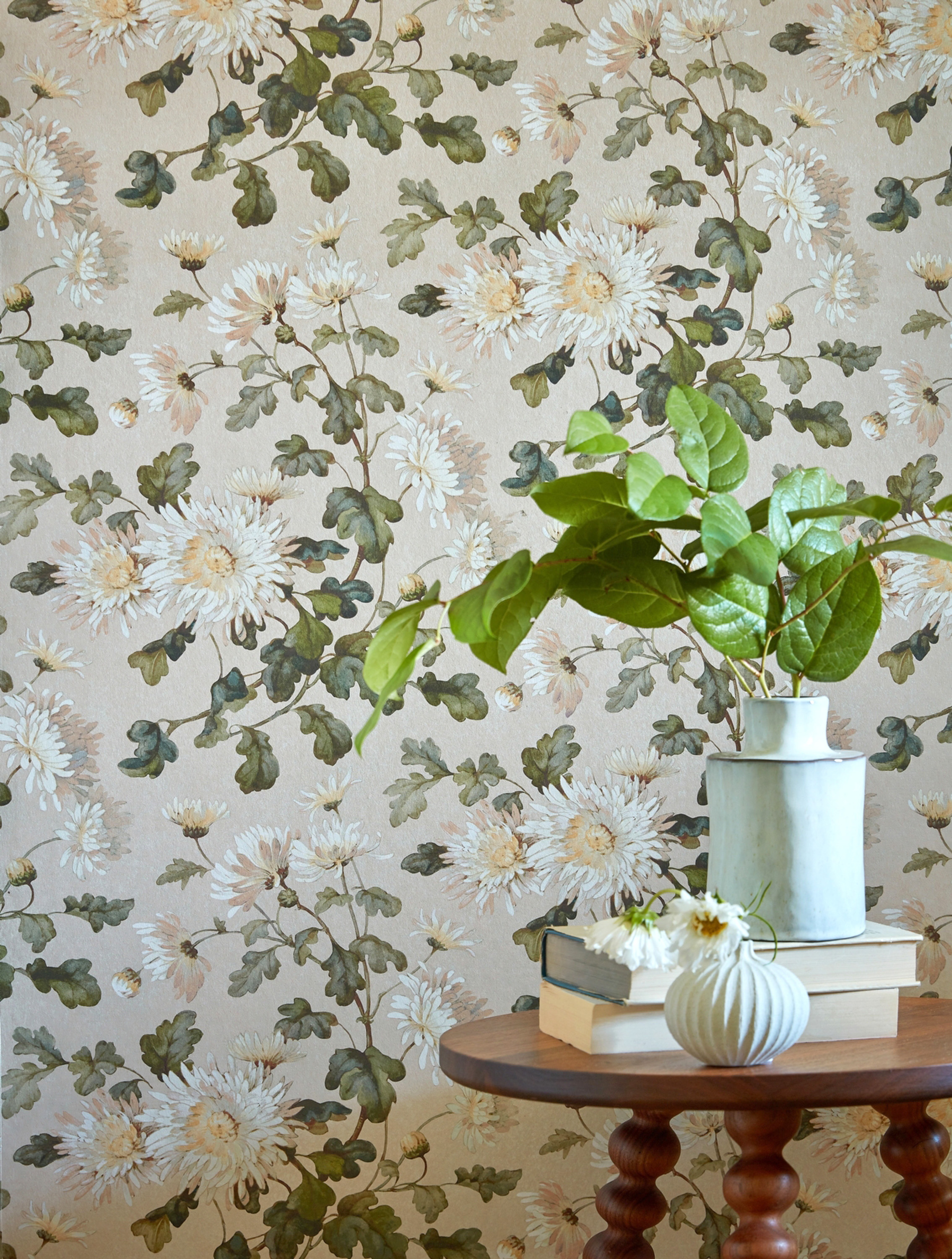 blomster mønster tapet