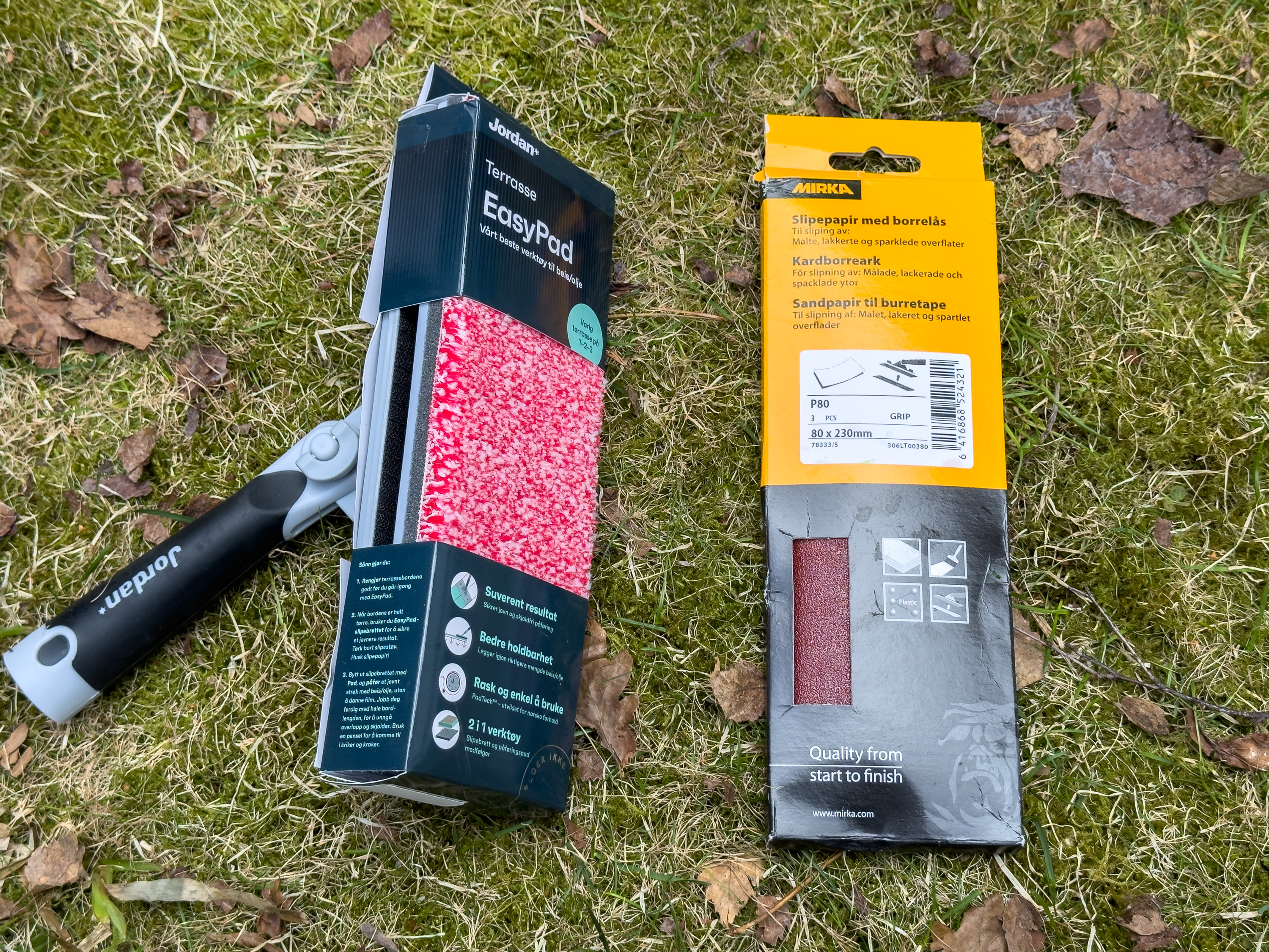 Easypad og slipepapir