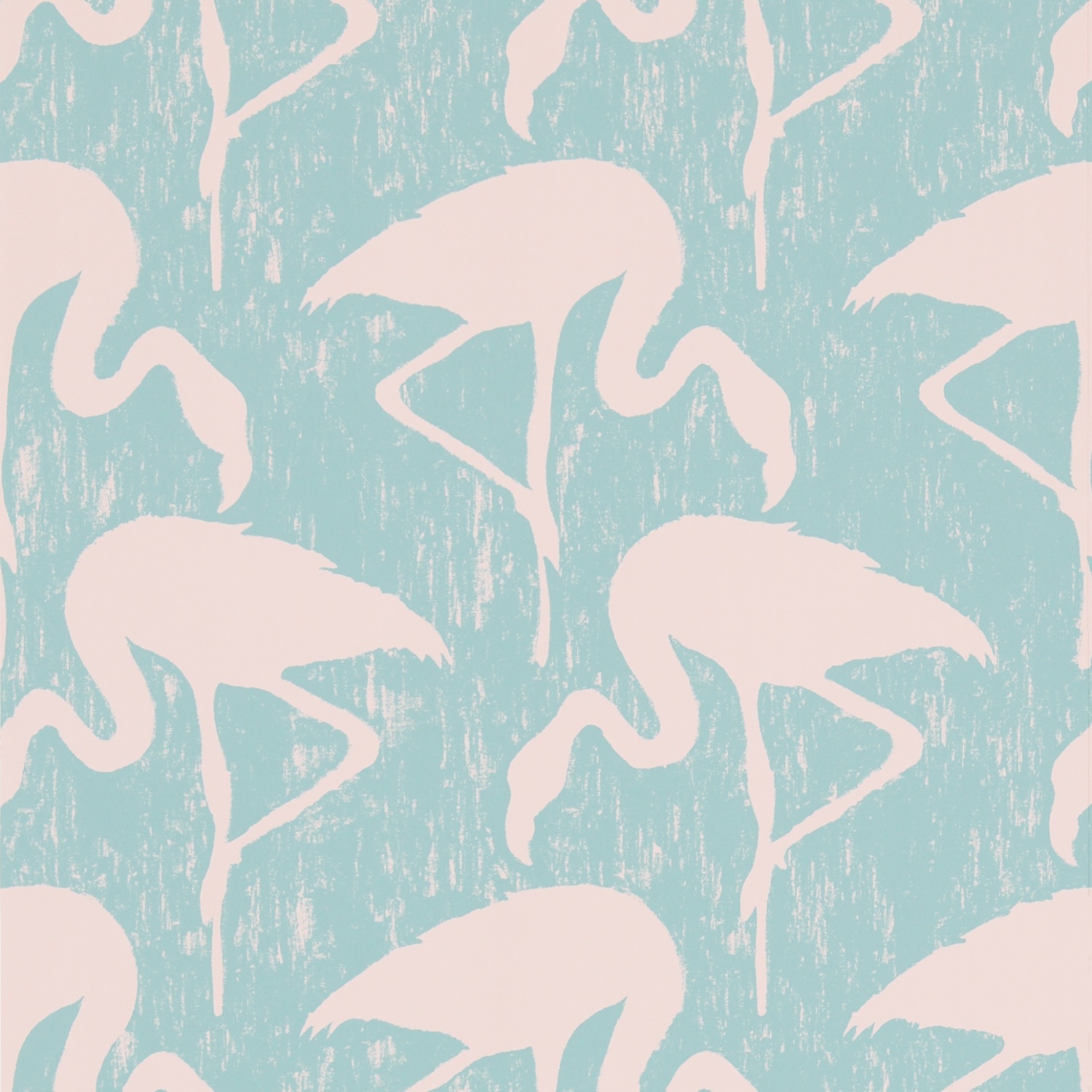 Hvem vil ikke ha en rosa flamingo? Dette vakre og morsomme tapet blir en pryd for enhver vegg! Tapetet er fra Sanderson/Intag.