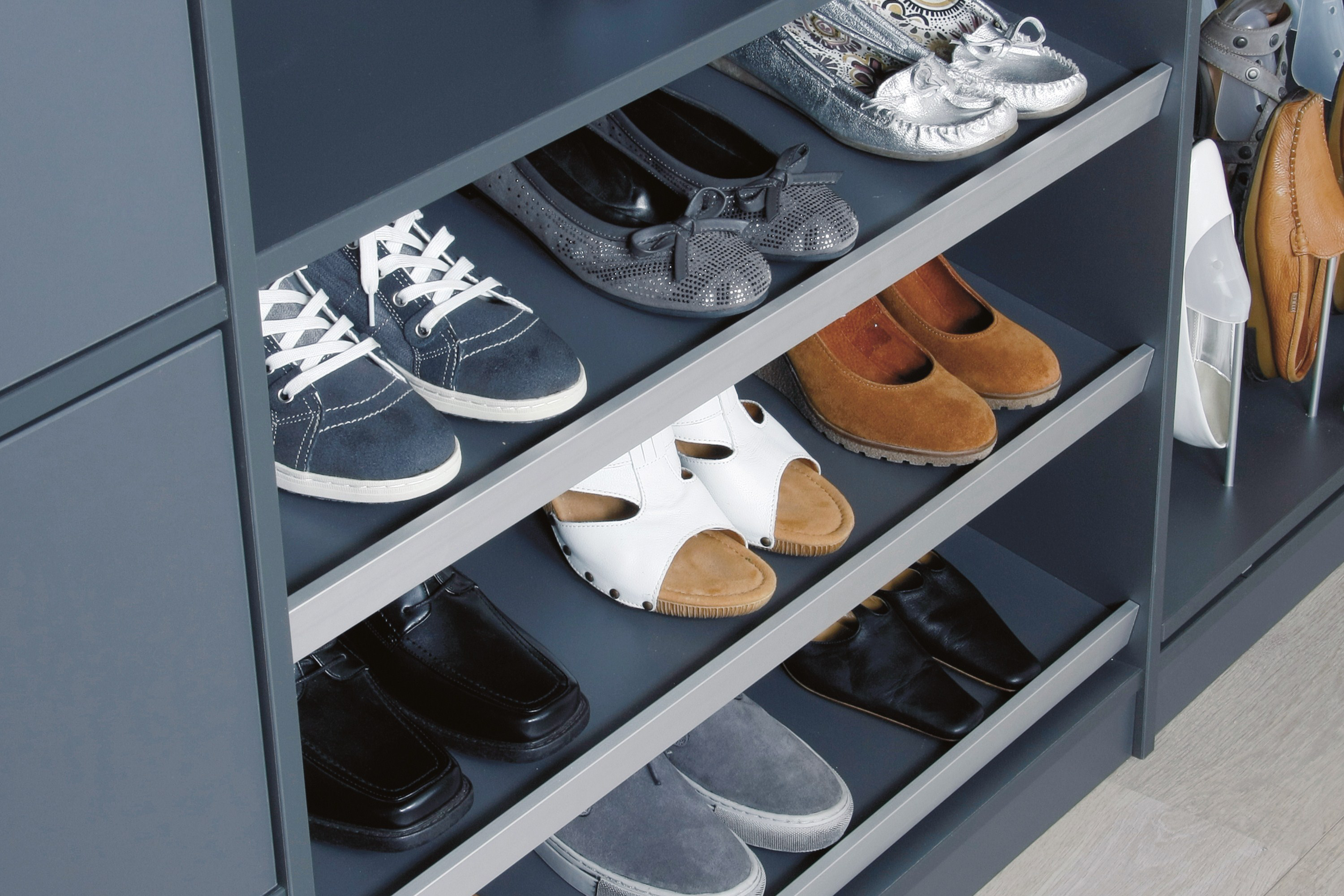 Skooppbevaring i garderoben