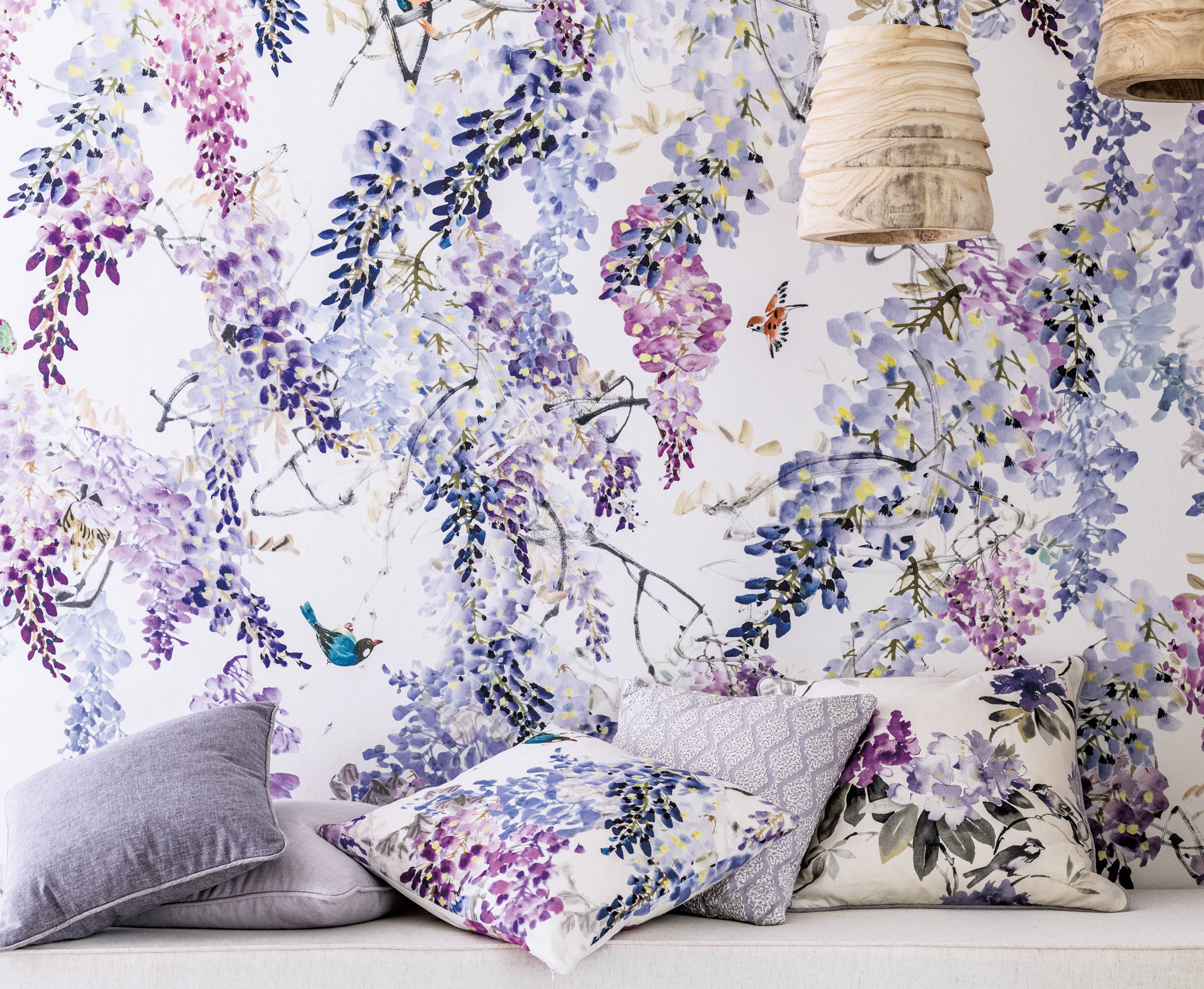 Blomstertapet akvarell