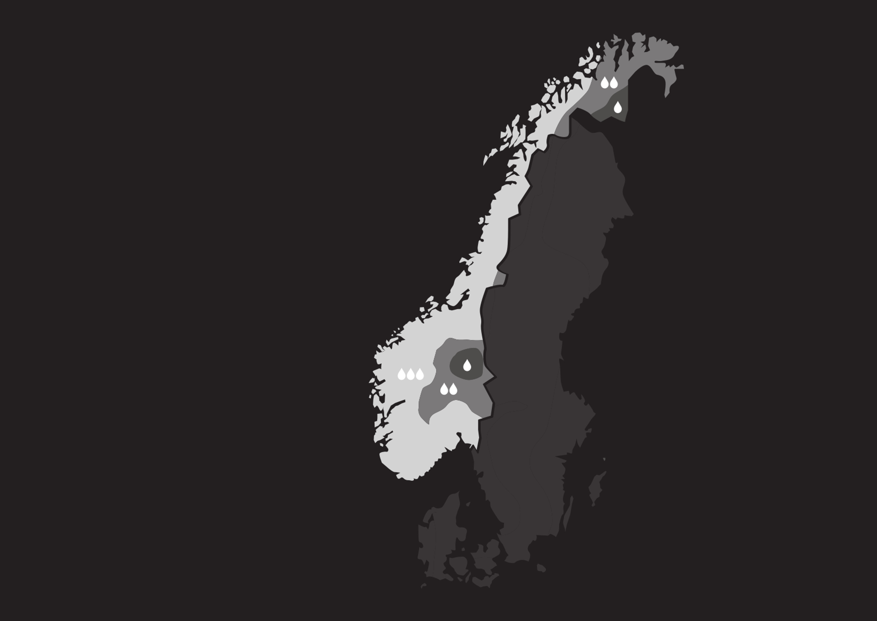 Delene i systemet kombineres etter nedbørsmengder.