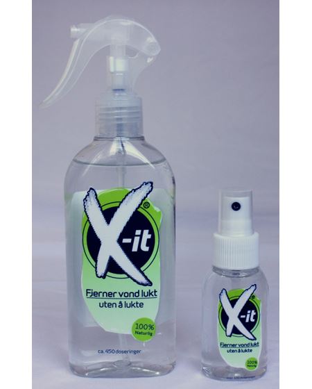 Slik ser X-it ut i dag! Finnes i 50ml og 200 ml flasker.