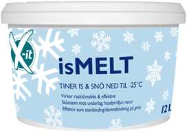 <b>SMART SMELTER:</b> X-it isMELT fra Krefting sørger blant annet for at tynne islag forsvinner. Produktet inneholder ikke salt og avgir ingen merker. 