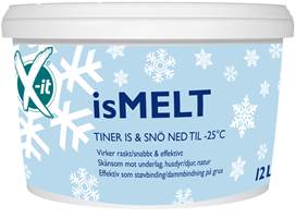 <b>SMART SMELTER:</b> X-it isMELT fra Krefting sørger blant annet for at tynne islag forsvinner. Produktet inneholder ikke salt og avgir ingen merker. 